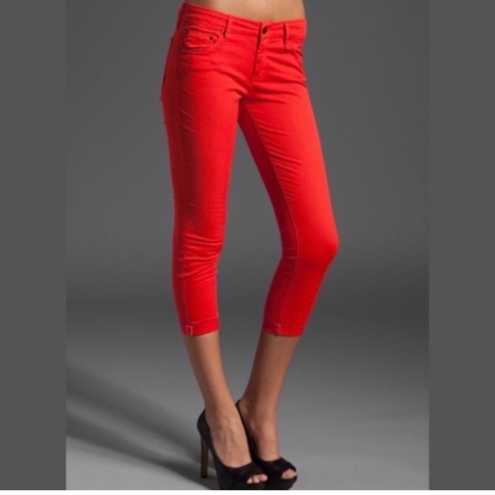 MOTHER Jeans The Looker Crop. Size 26. Color Bonfire.